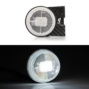 LED svjetlo pozicijsko bijelo FT-060 B 12/24 V+nosač