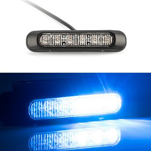 LED strobo bljeskalica plava FT-200N - 6 programa bljeskanja