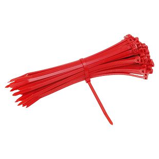 Vezica plastična PVC 250x4,8 mm (100 kom) crvena
