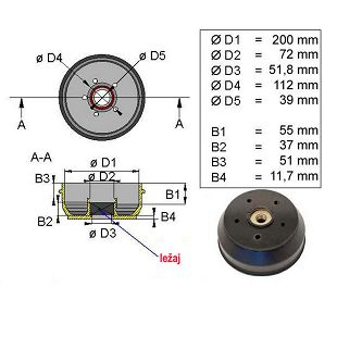 DOBOŠ KNOTT 160x35 4x100 Compact