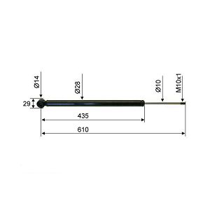 AMORTIZER AL-KO 2,8VB 610 mm Valeryd