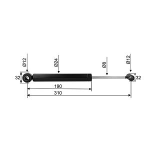 AMORTIZER BPW ZAF 2,0-2 // ZAF 2,0-3 cc=310