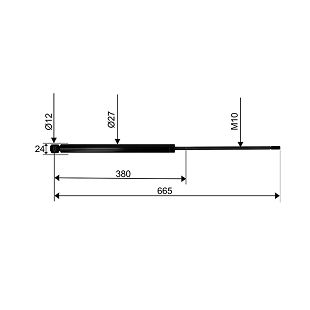 Amortizer SCHLEGL SFV25 30cc, 665 mm