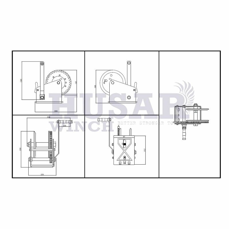 VITLO HUSAR WINCH BST R 1600+sajla 10 m 720 kg