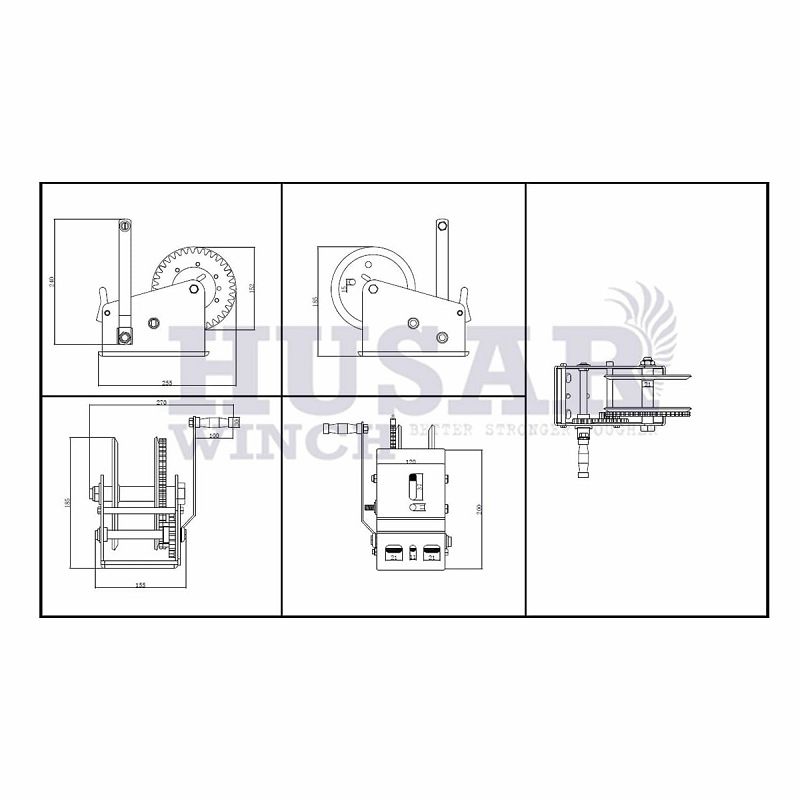 VITLO HUSAR WINCH BST R 2500+sajla 10 m 1133 kg