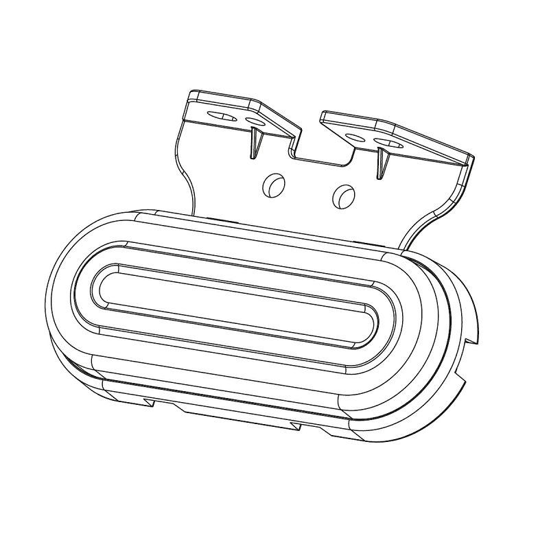 LED marker FT-072 B bijeli 12/36V+2 nosača