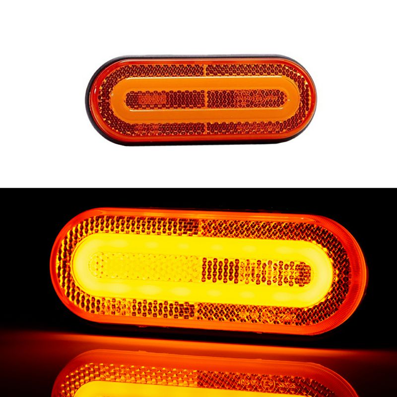 LED marker FT-072 Z žuti 12/36V+2 nosača