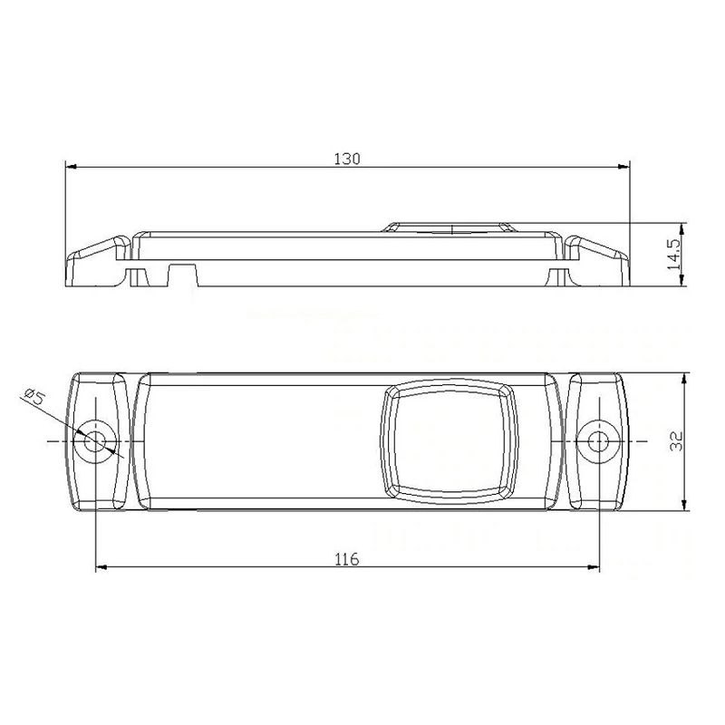 LED marker FT-018 Z žuti+kabel 0,5 m