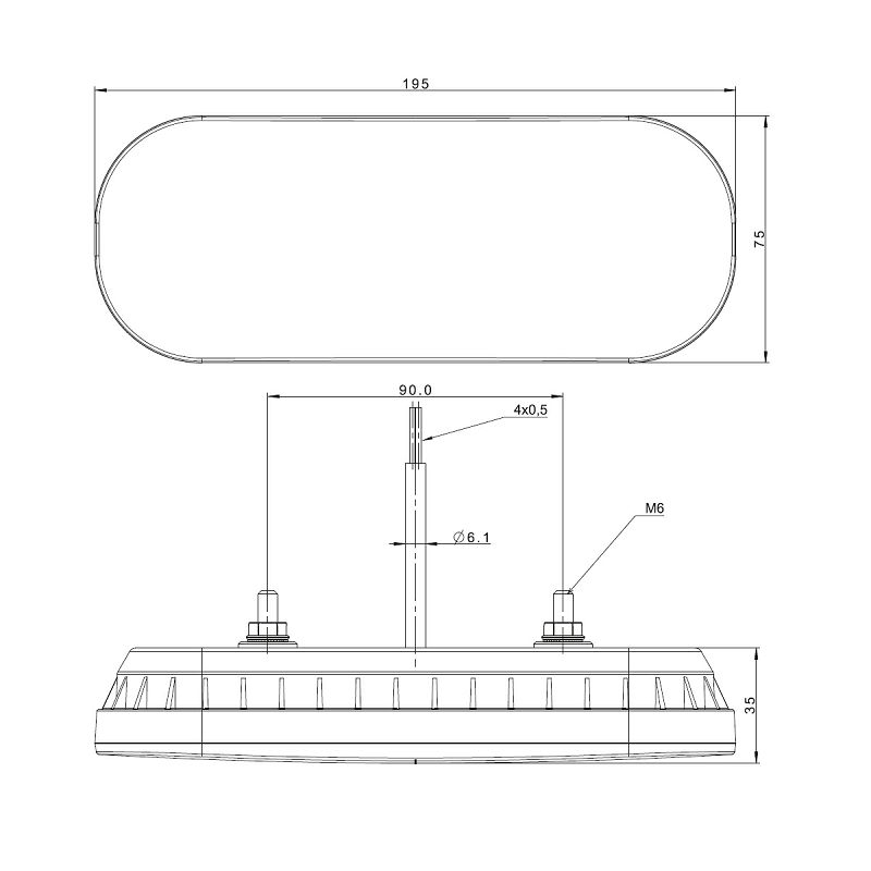 LED svjetlo stražnje FT-320 12/24 V - dinamički indikator