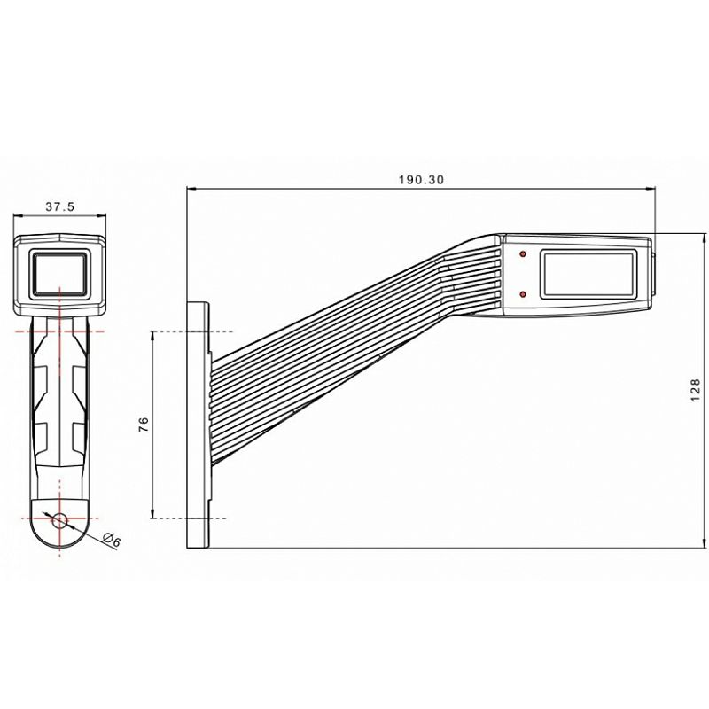 LED svjetlo gabaritno FT-145 12/24 V lijevo