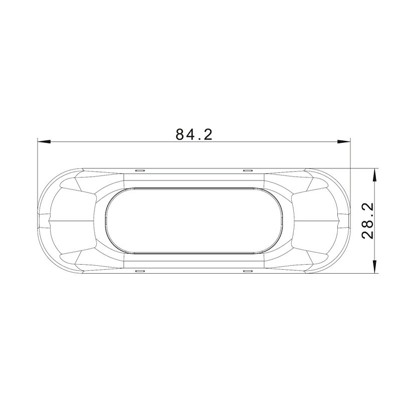 LED strobo bljeskalica žuta FT-210 - 3 intervala bljeskanja