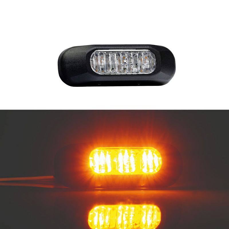 LED strobo bljeskalica žuta FT-210 - 3 intervala bljeskanja