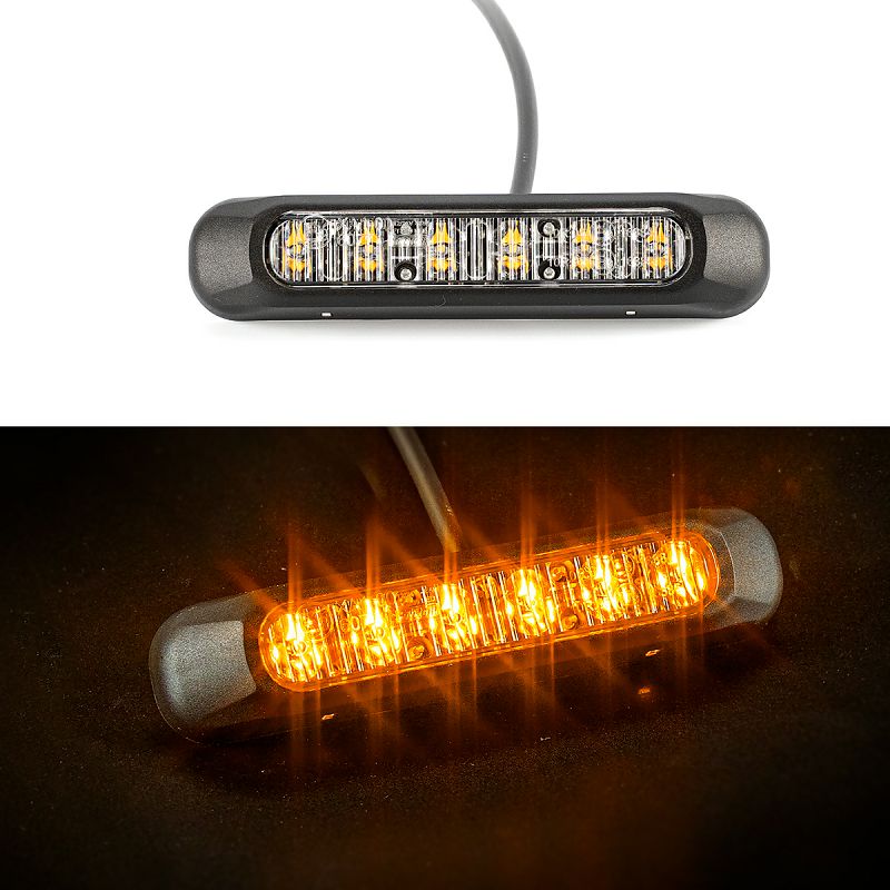 LED strobo bljeskalica žuta FT-200 - 6 programa bljeskanja