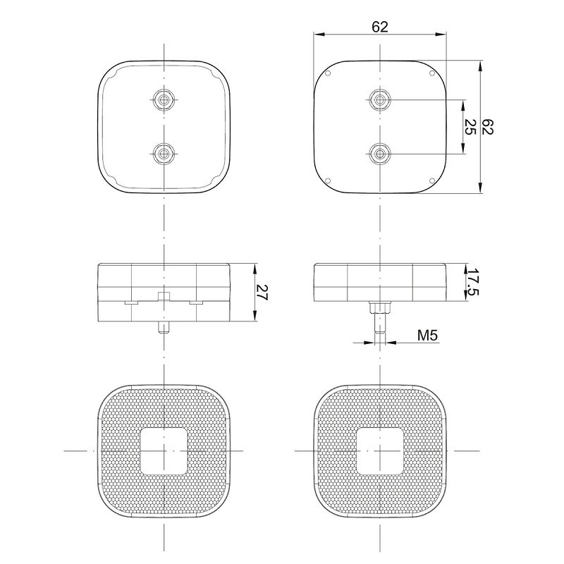 LED svjetlo gabaritno FT-027 B 12/24 V bijelo