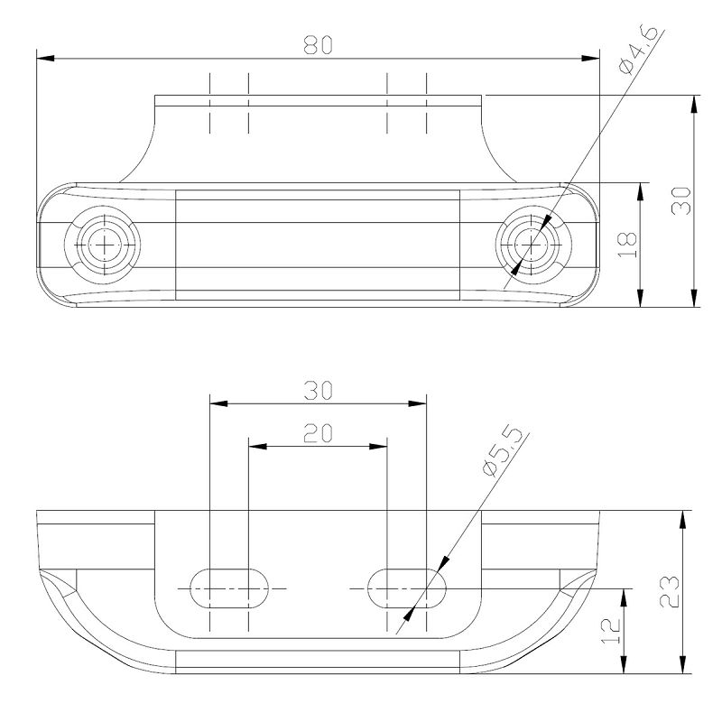 LED marker FT-013 B 12/24 V bijeli