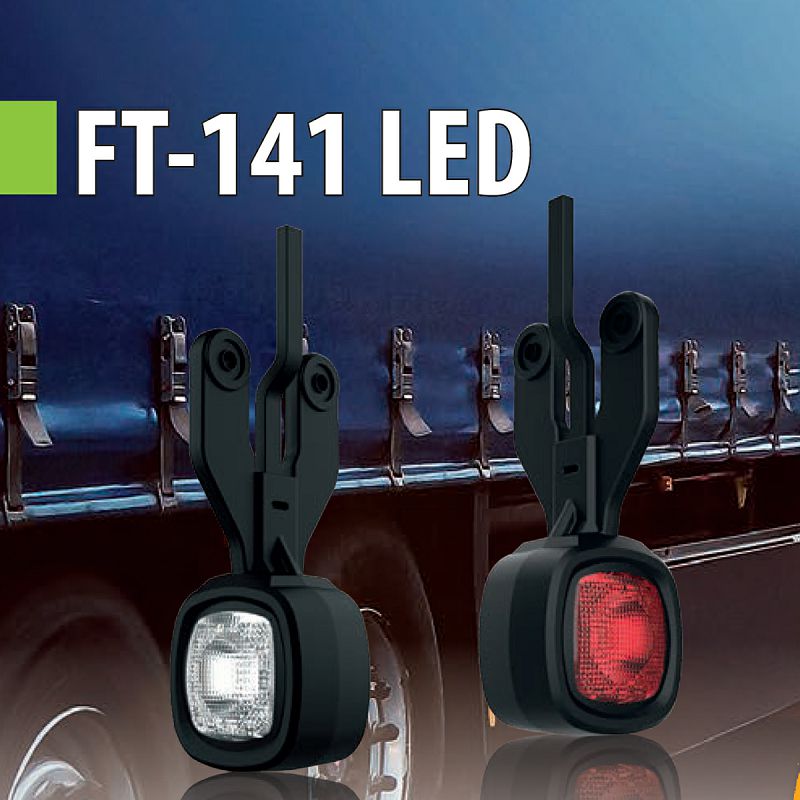 LED gabaritno svjetlo FT-141 crveno/bijelo 12/24V (1 kom)