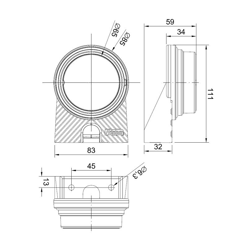 LED svjetlo pozicijsko žuto FT-060 Z 12/24 V+nosač