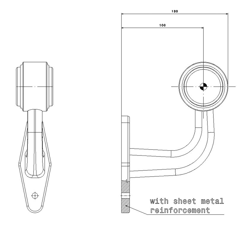 LED svjetlo gabaritno FT-009 D LED+kabel+brza spojnica (L/D)