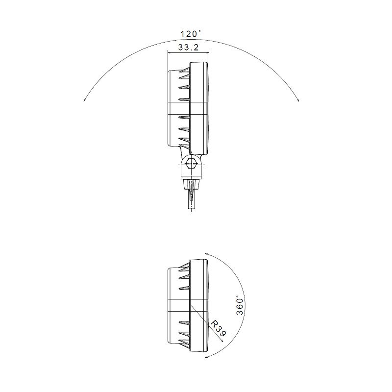 LED rikverc svjetlo FT-410 P 12/24 V+kabel 0,5 m