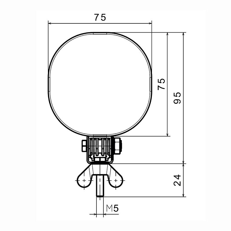 LED svjetlo za maglu FT-400 P 12/24 V+kabel 0,5 m