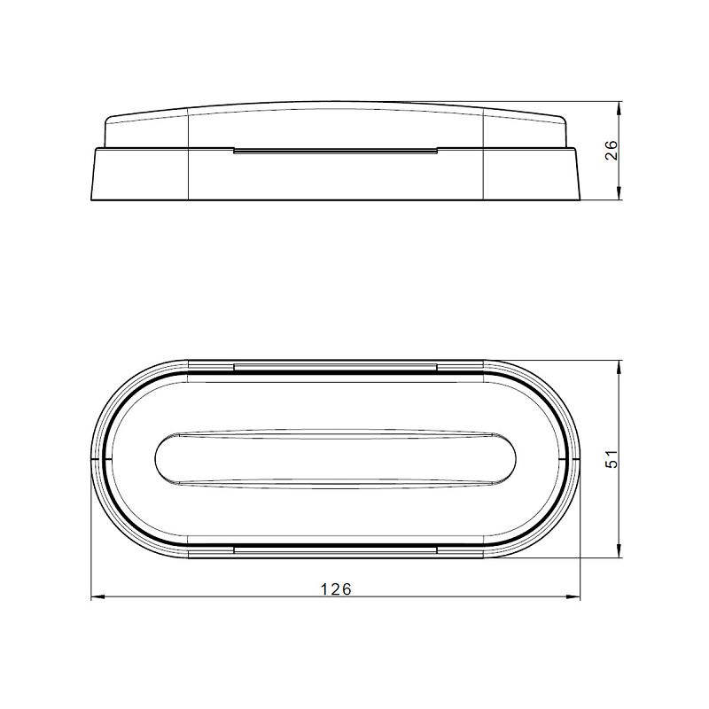 LED žmigavac/marker FT-071 12/24 V