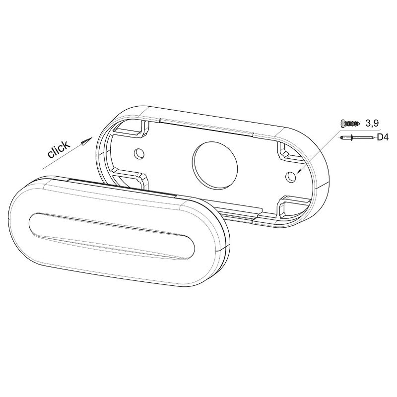 LED žmigavac/marker FT-071 12/24 V