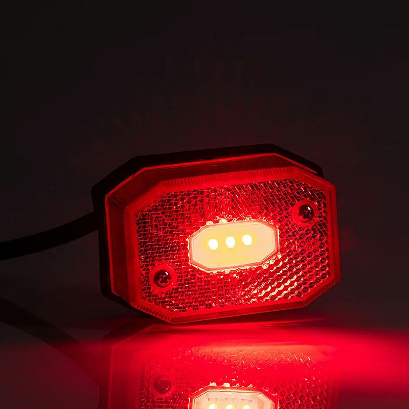 LED svjetlo pozicijsko crveno  FT-001 C3+ravni nosač+kabel