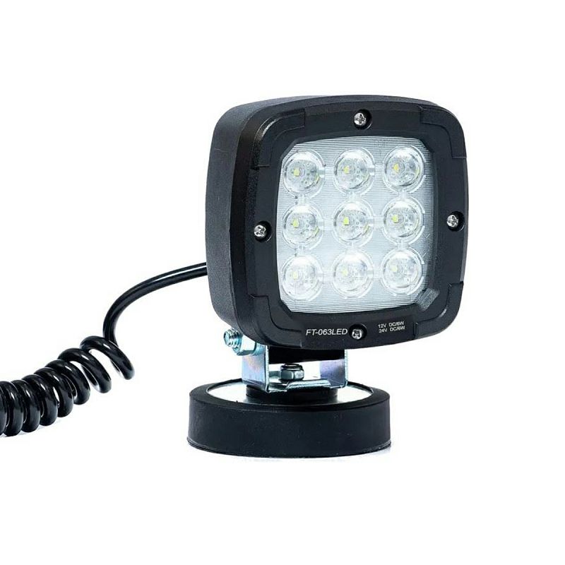 LED radna lampa FT-063 LED 12/24 V+magnet+spiralni kabel 7,8 m