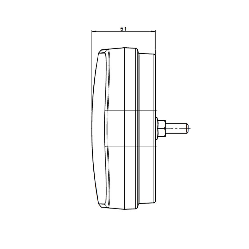 LED svjetlo stražnje kamionsko FT-600 lijevo 12/24 V - dinamički indikator