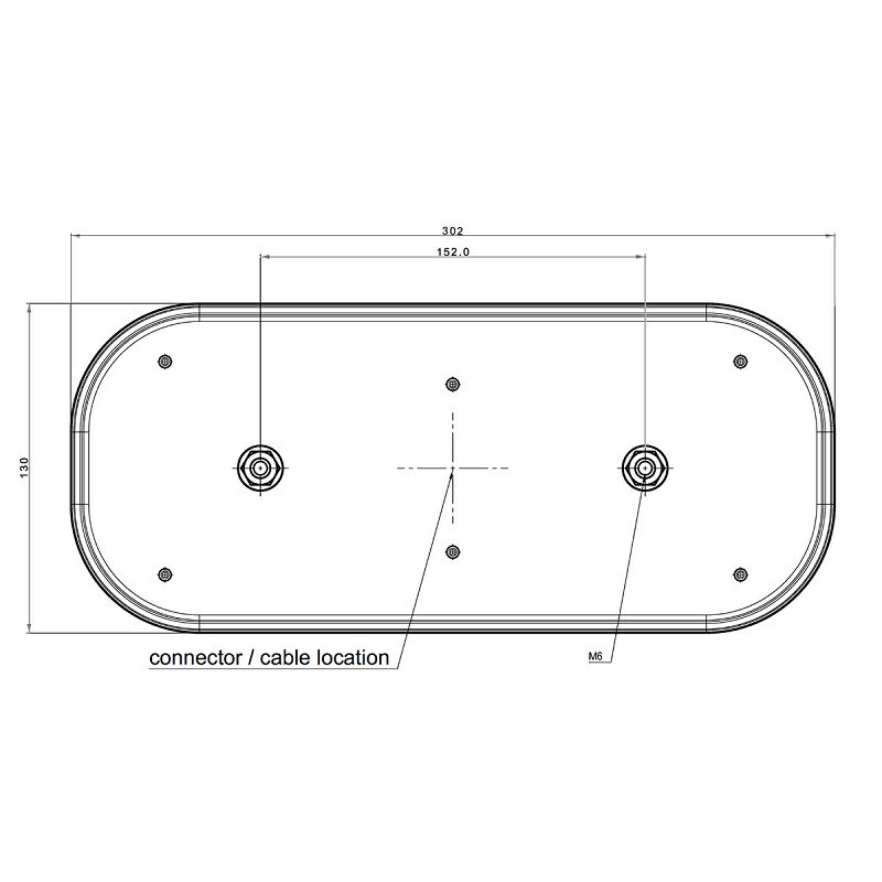 LED svjetlo stražnje kamionsko FT-600 desno 12/24 V - dinamički indikator