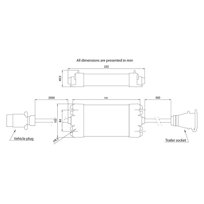 LED CONTROL BOX ALU 13-pinski 12V