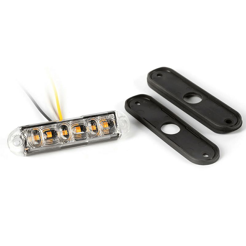 LED strobo bljeskalica žuta FT-205 - 4 intervala bljeskanja