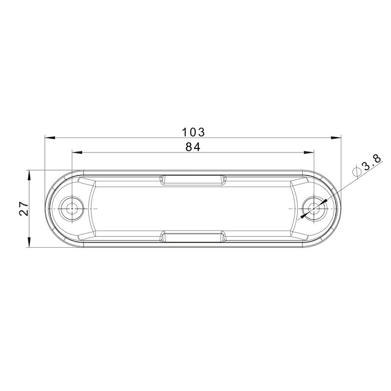 LED strobo bljeskalica žuta FT-205 - 4 intervala bljeskanja