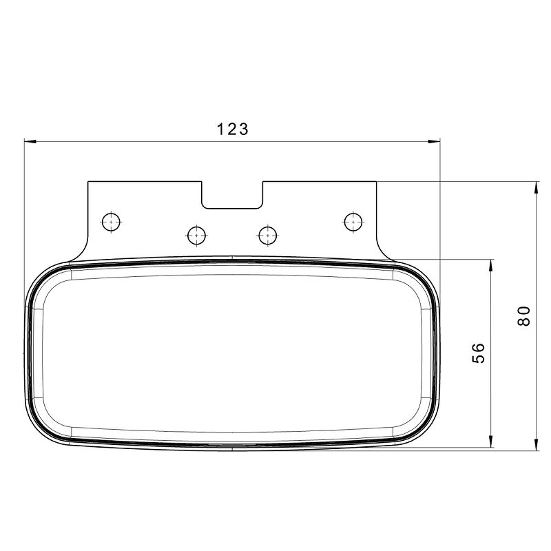 LED marker FT-075 Z+K žuti 12/24 V+kabel 0,5 m