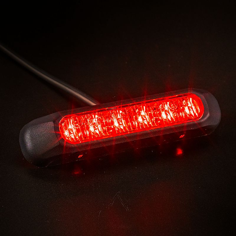 LED strobo bljeskalica crvena FT-200C - 6 programa bljeskanja