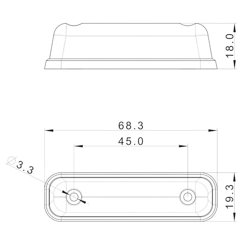 LED marker FT-081 Z žuti 12/36 V+kabel 0,15 m