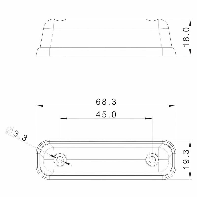 LED marker FT-081 C crveni 12/36 V+kabel 0,15 m
