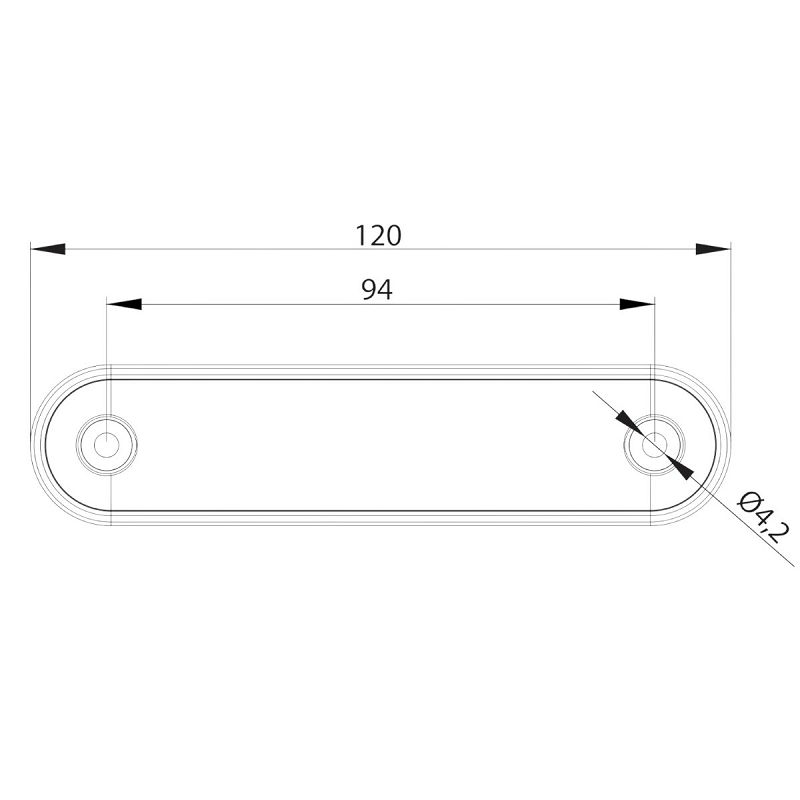 LED treće štop svjetlo FT-191 12/36 V+kabel 0,15 m
