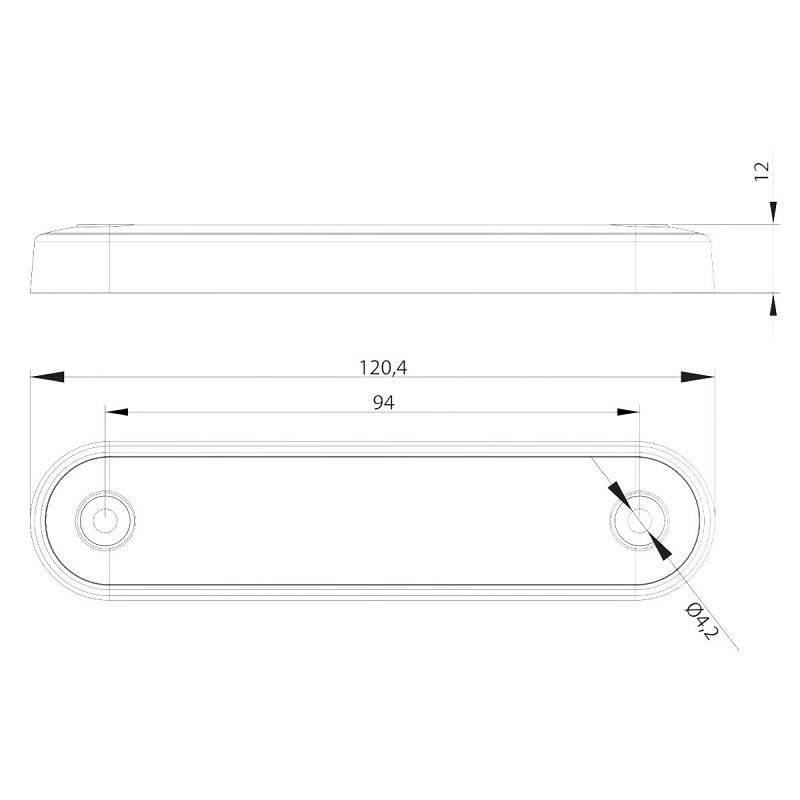 LED treće štop svjetlo FT-191 12/36 V+kabel 0,15 m