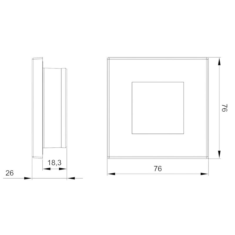LED unutarnje svjetlo FT-047 B - 420 lm (bijela maska)