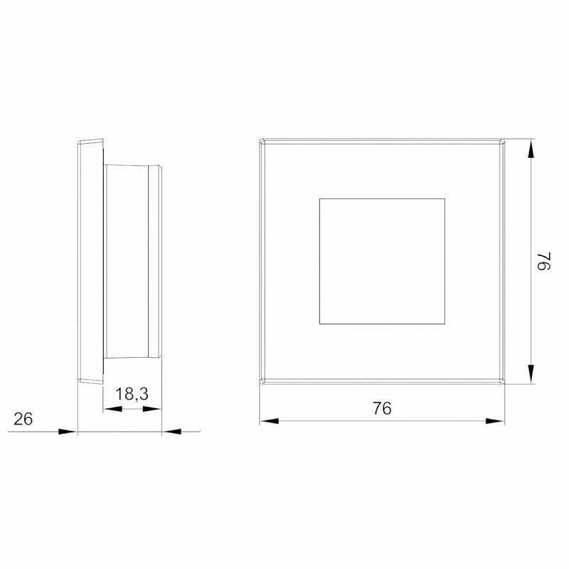 LED unutarnje svjetlo FT-047 S - 420 lm (srebrna maska)