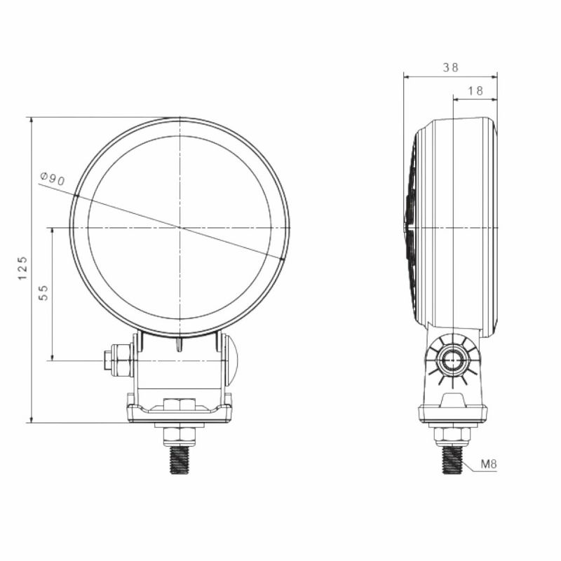 LED radna lampa FT-365 SLIM 1500 LM 12/24 V (uski snop)