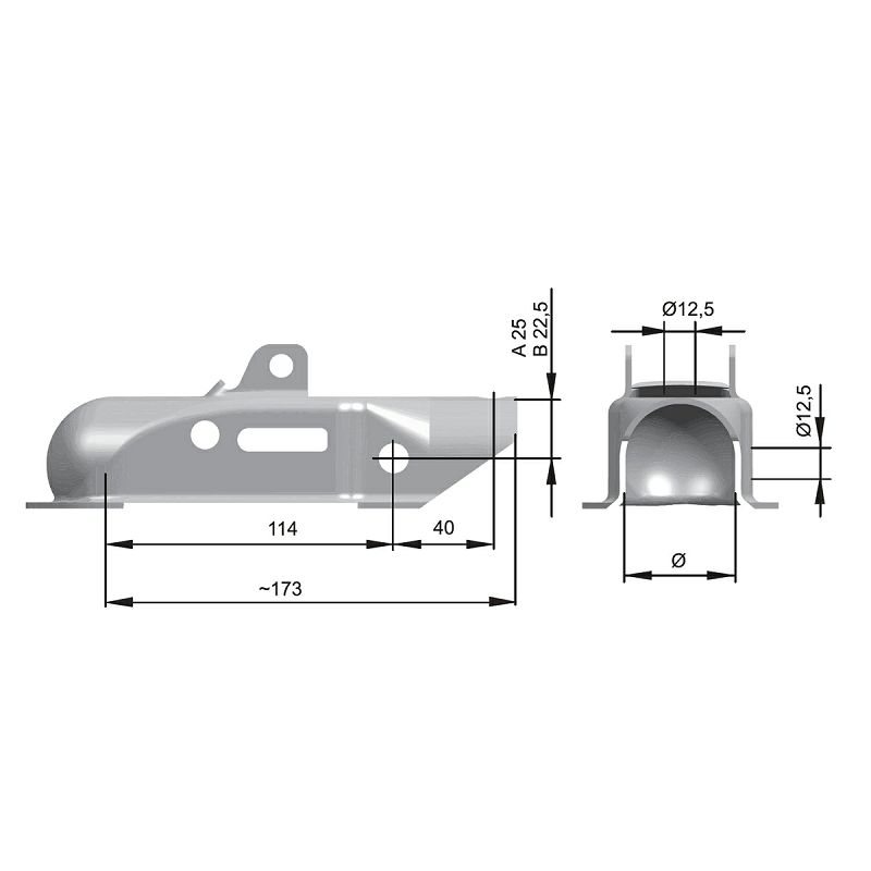 Spojka Knott K20, 2000 kg fi 45 mm okrugla