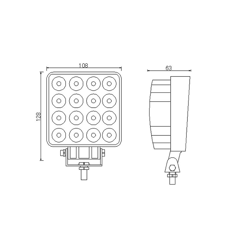 LED radna lampa L0081 - 16xLED-raspršeno svjetlo