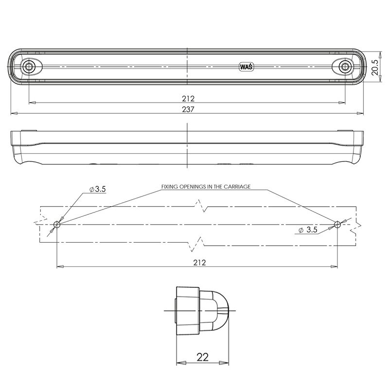 LED žmigavac W173DD/1217DD - DINAMIČKI INDIKATOR 12/24 V