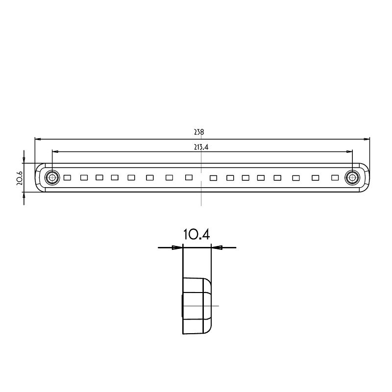 LED žmigavac W230/1502, 12/24 V