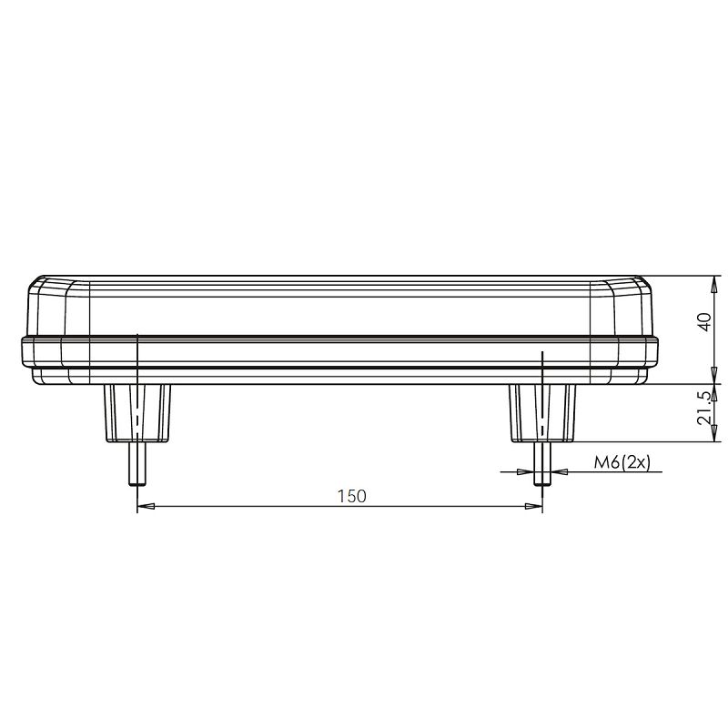 LED svjetlo stražnje W150 DD, (univerzalno L/D), DIN. INDIKATOR, 12/24V