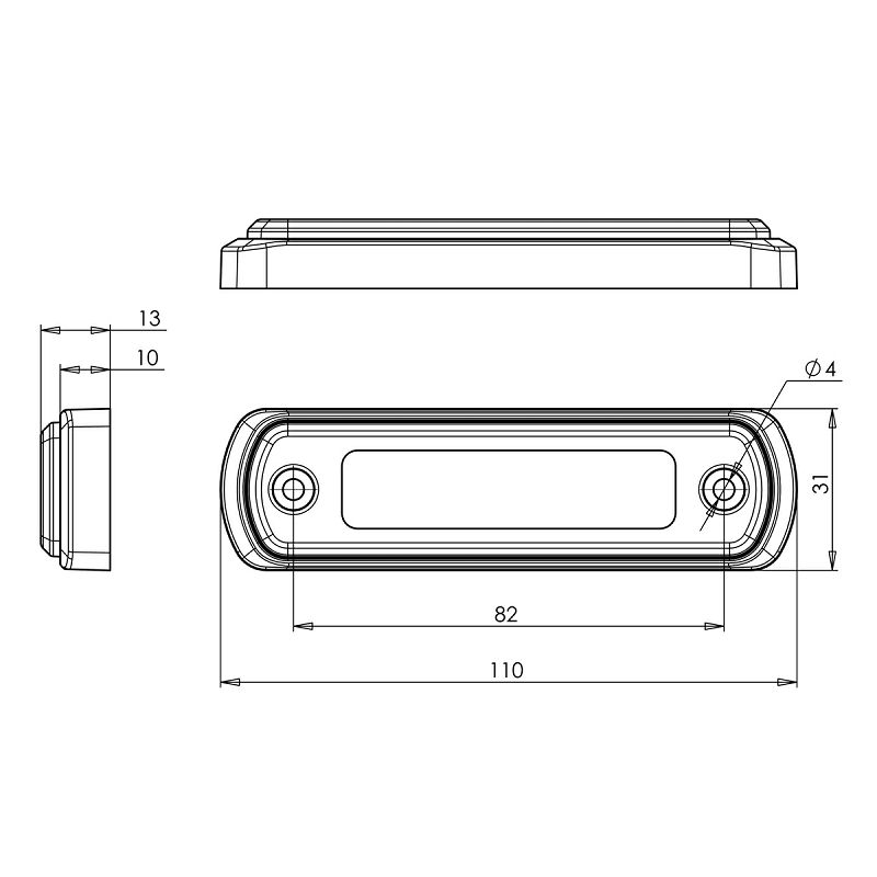 LED marker W189N/1342 crveni - NEON EFFECT