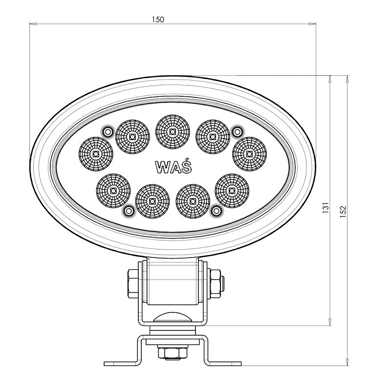 LED radna lampa W164/1158 7000 usmjereni snop 7000 LM! ADR