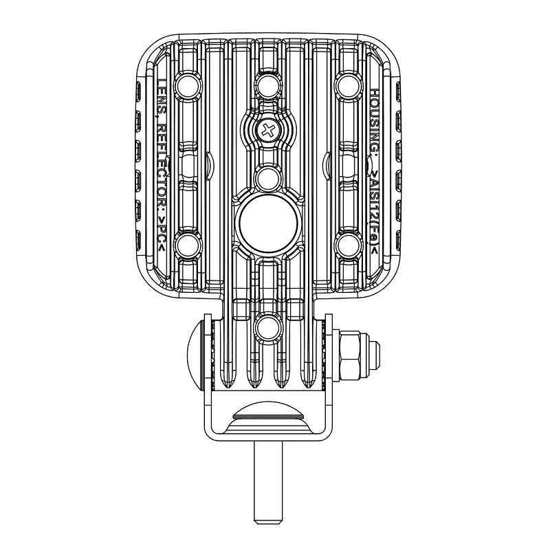 LED sigurnosno svjetlo W267 crveno - projicira crvenu točku